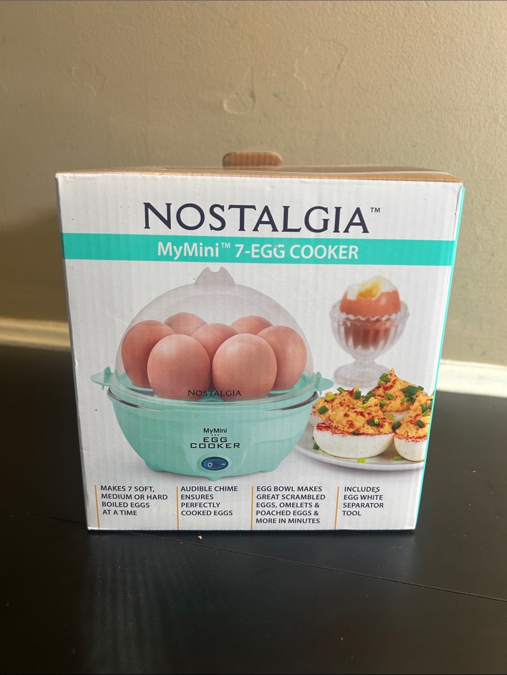 Nostalgia MyMini has 7-Egg Electric Cooker New in Box.